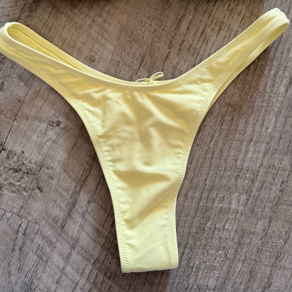 White Fox Yellow Bikini Bottom